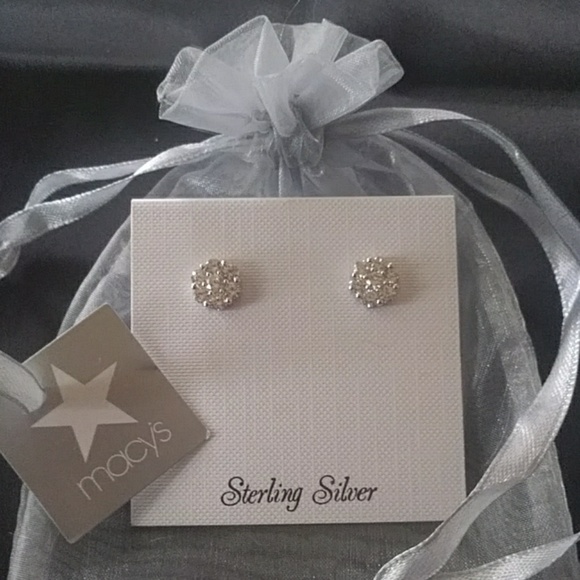 **GREAT GIFT** STERLING SILVER W/CZ DIAMONDS - Picture 2 of 5